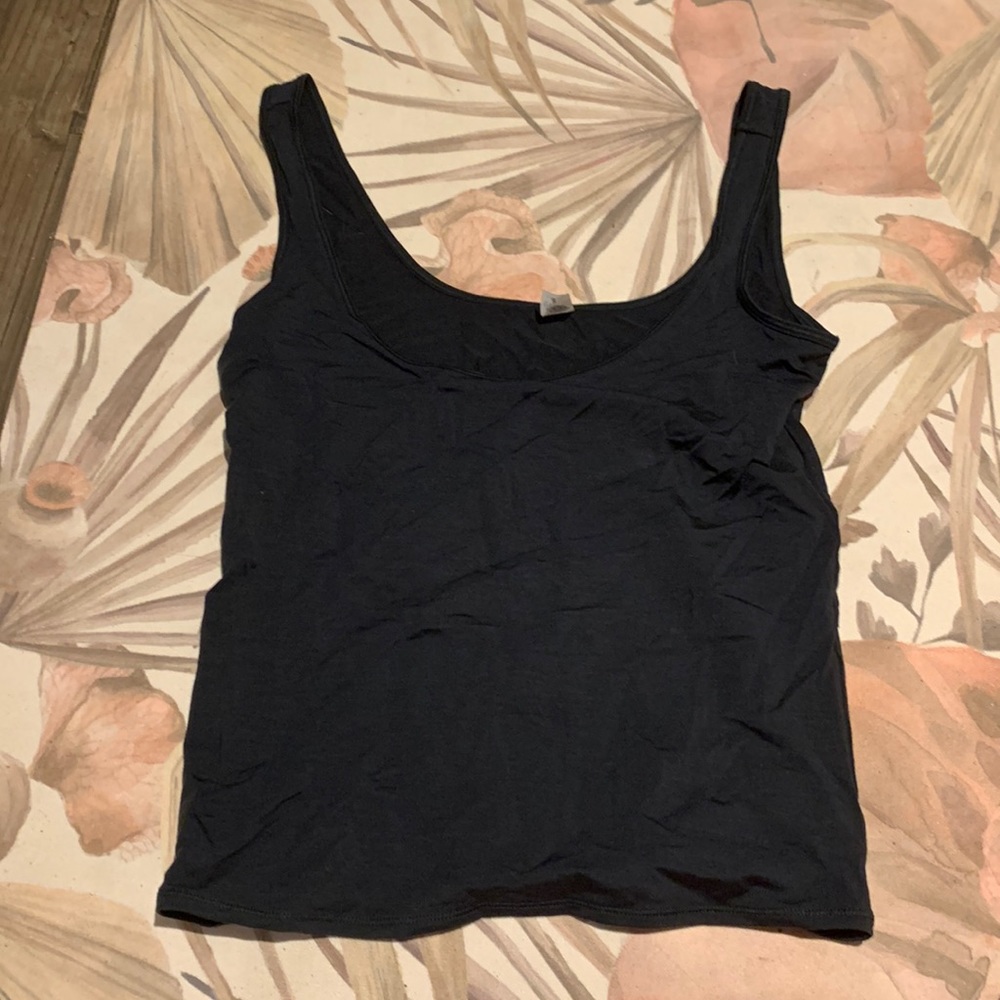 Parade black silky tank top
